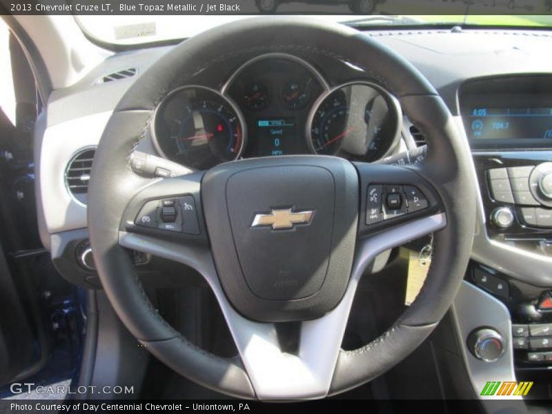 Blue Topaz Metallic / Jet Black 2013 Chevrolet Cruze LT