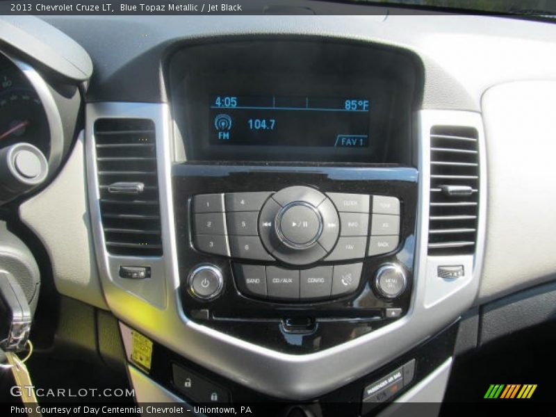 Blue Topaz Metallic / Jet Black 2013 Chevrolet Cruze LT