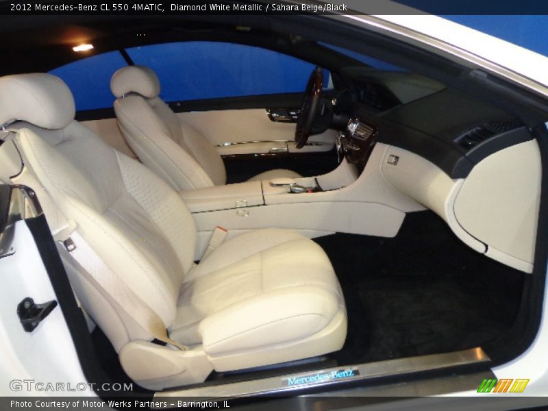 Diamond White Metallic / Sahara Beige/Black 2012 Mercedes-Benz CL 550 4MATIC