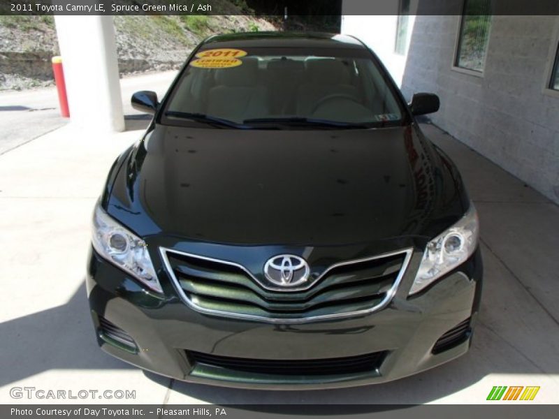 Spruce Green Mica / Ash 2011 Toyota Camry LE