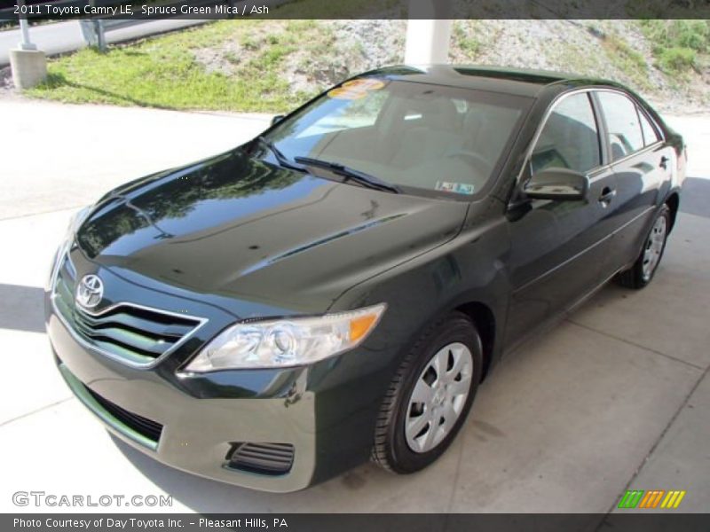 Spruce Green Mica / Ash 2011 Toyota Camry LE