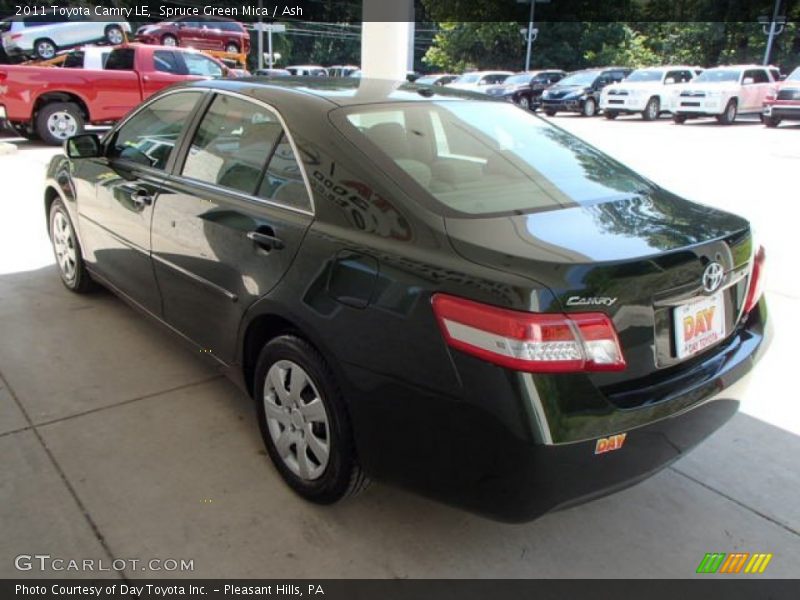 Spruce Green Mica / Ash 2011 Toyota Camry LE