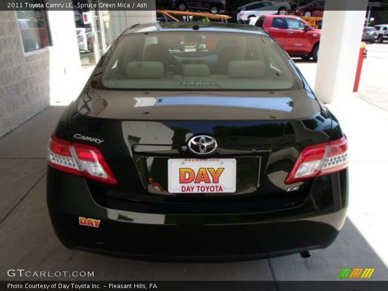 Spruce Green Mica / Ash 2011 Toyota Camry LE