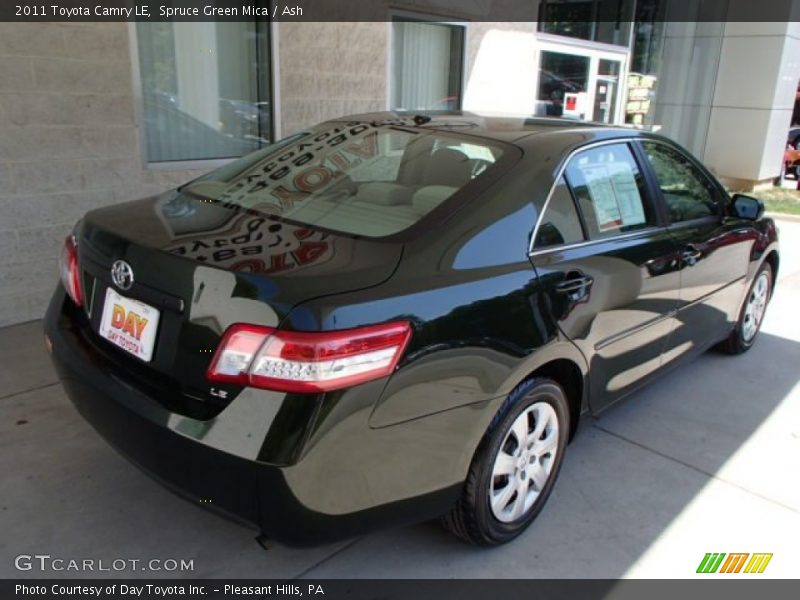 Spruce Green Mica / Ash 2011 Toyota Camry LE