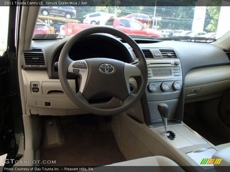 Spruce Green Mica / Ash 2011 Toyota Camry LE