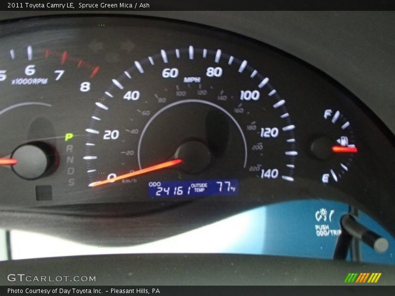 Spruce Green Mica / Ash 2011 Toyota Camry LE