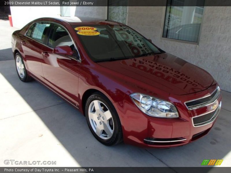 Red Jewel / Ebony 2009 Chevrolet Malibu LT Sedan
