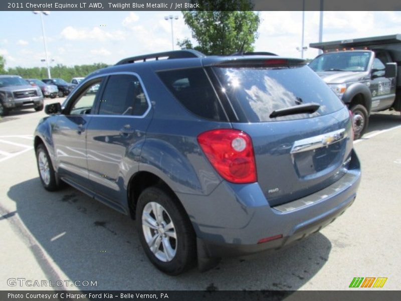 Twilight Blue Metallic / Jet Black 2011 Chevrolet Equinox LT AWD