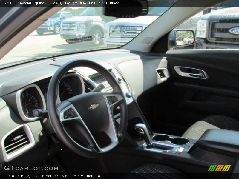 Twilight Blue Metallic / Jet Black 2011 Chevrolet Equinox LT AWD