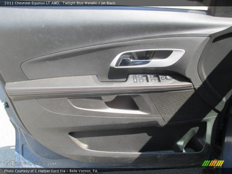 Twilight Blue Metallic / Jet Black 2011 Chevrolet Equinox LT AWD