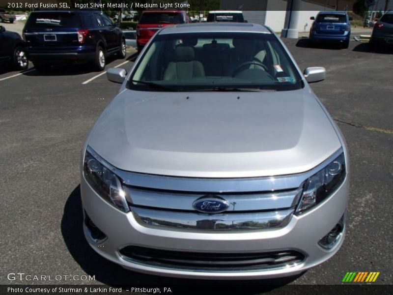 Ingot Silver Metallic / Medium Light Stone 2012 Ford Fusion SEL