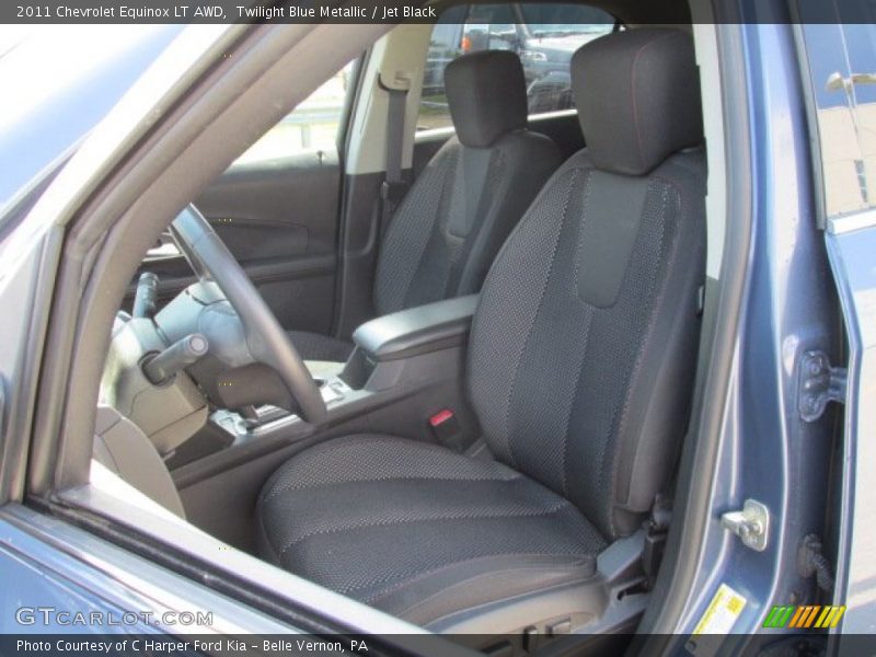 Twilight Blue Metallic / Jet Black 2011 Chevrolet Equinox LT AWD