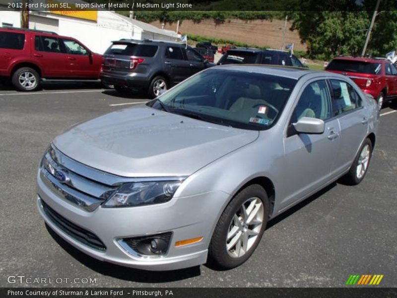 Ingot Silver Metallic / Medium Light Stone 2012 Ford Fusion SEL