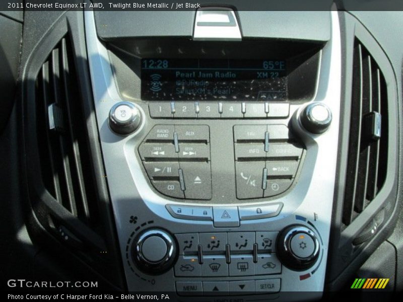 Twilight Blue Metallic / Jet Black 2011 Chevrolet Equinox LT AWD