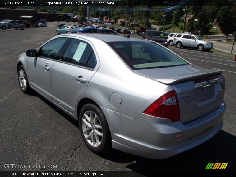 Ingot Silver Metallic / Medium Light Stone 2012 Ford Fusion SEL