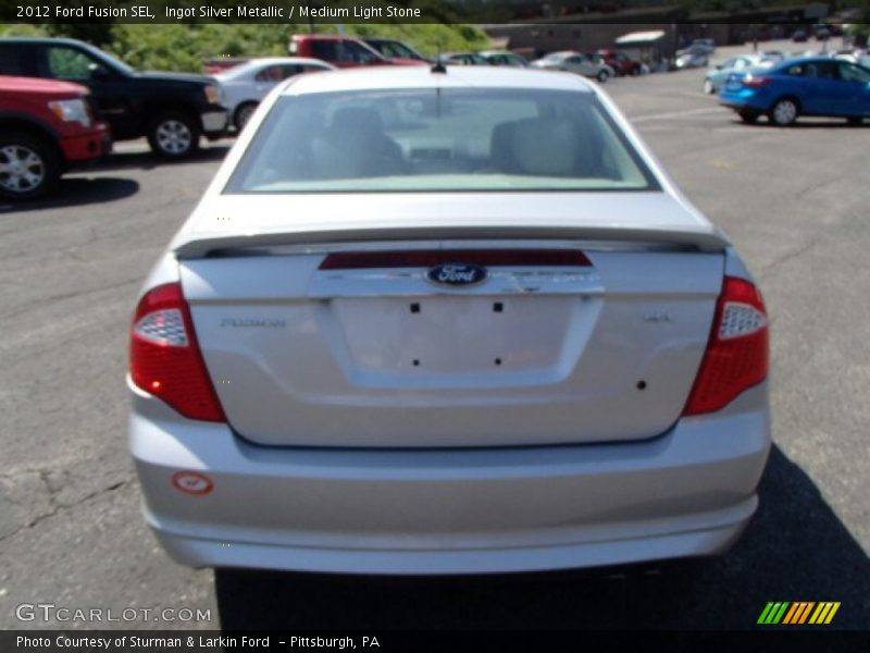 Ingot Silver Metallic / Medium Light Stone 2012 Ford Fusion SEL