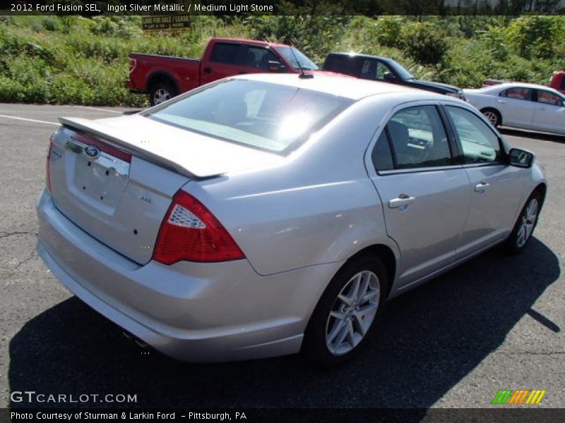 Ingot Silver Metallic / Medium Light Stone 2012 Ford Fusion SEL