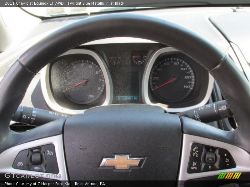 Twilight Blue Metallic / Jet Black 2011 Chevrolet Equinox LT AWD