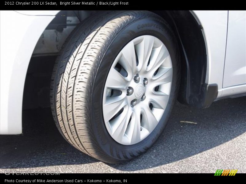 Bright Silver Metallic / Black/Light Frost 2012 Chrysler 200 LX Sedan