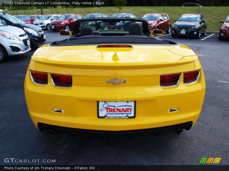 Rally Yellow / Black 2013 Chevrolet Camaro LT Convertible