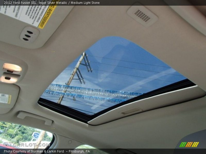 Ingot Silver Metallic / Medium Light Stone 2012 Ford Fusion SEL