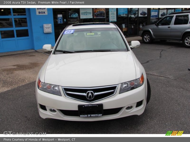 Premium White Pearl / Parchment 2008 Acura TSX Sedan