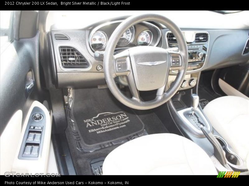 Bright Silver Metallic / Black/Light Frost 2012 Chrysler 200 LX Sedan