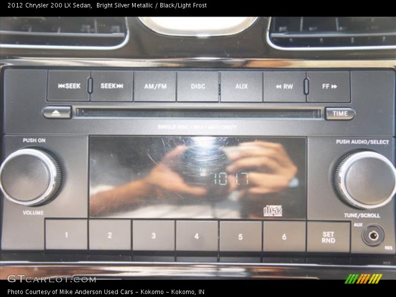 Bright Silver Metallic / Black/Light Frost 2012 Chrysler 200 LX Sedan