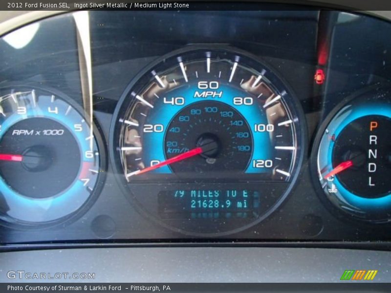 Ingot Silver Metallic / Medium Light Stone 2012 Ford Fusion SEL