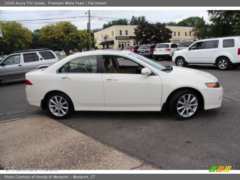 Premium White Pearl / Parchment 2008 Acura TSX Sedan