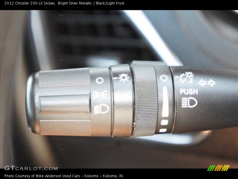 Bright Silver Metallic / Black/Light Frost 2012 Chrysler 200 LX Sedan