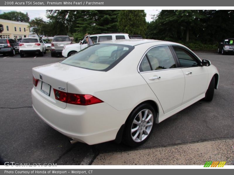 Premium White Pearl / Parchment 2008 Acura TSX Sedan