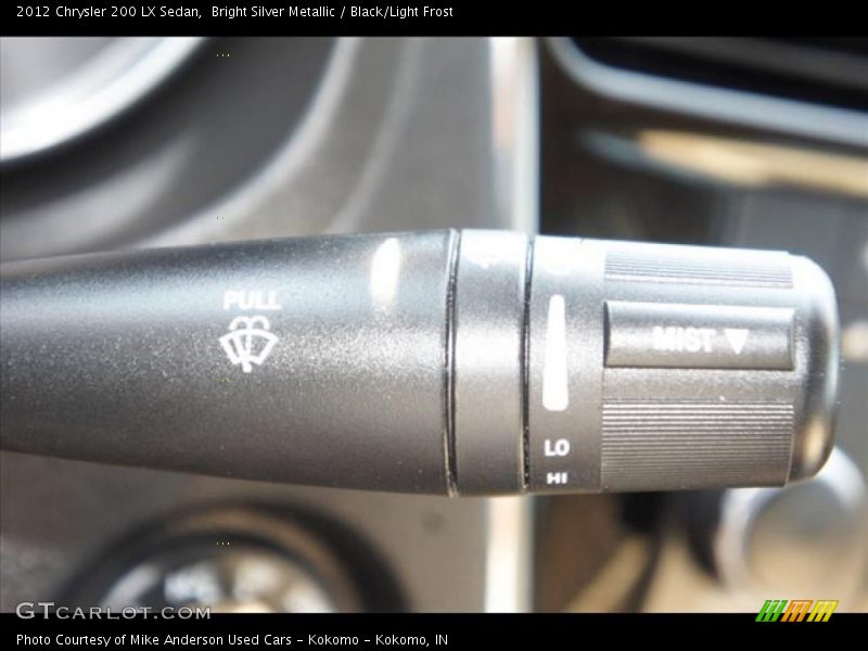 Bright Silver Metallic / Black/Light Frost 2012 Chrysler 200 LX Sedan