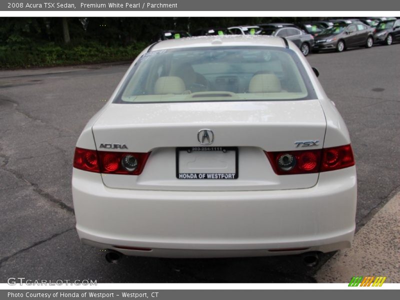 Premium White Pearl / Parchment 2008 Acura TSX Sedan