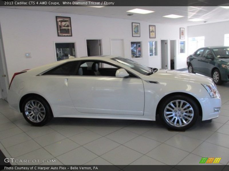 White Diamond Tricoat / Ebony 2013 Cadillac CTS 4 AWD Coupe