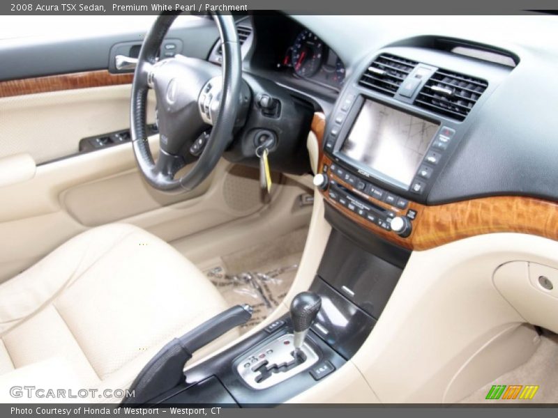 Premium White Pearl / Parchment 2008 Acura TSX Sedan