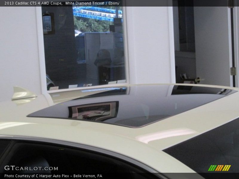White Diamond Tricoat / Ebony 2013 Cadillac CTS 4 AWD Coupe