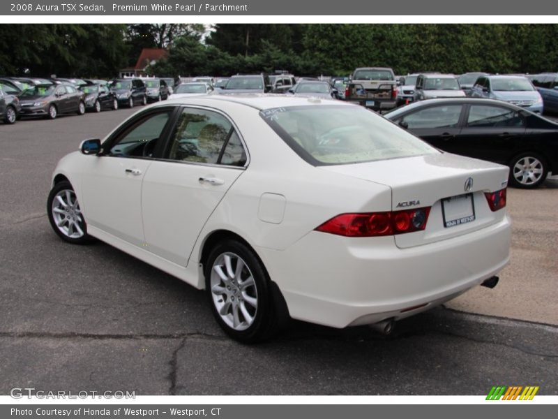Premium White Pearl / Parchment 2008 Acura TSX Sedan