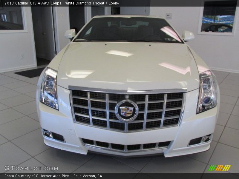 White Diamond Tricoat / Ebony 2013 Cadillac CTS 4 AWD Coupe