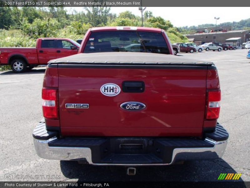 Redfire Metallic / Black/Medium Flint 2007 Ford F150 XLT SuperCab 4x4
