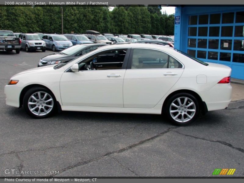 Premium White Pearl / Parchment 2008 Acura TSX Sedan