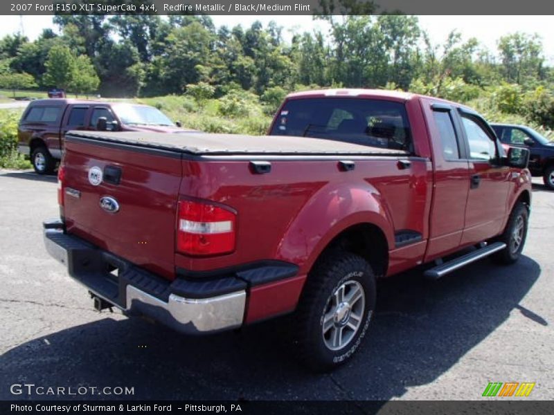 Redfire Metallic / Black/Medium Flint 2007 Ford F150 XLT SuperCab 4x4