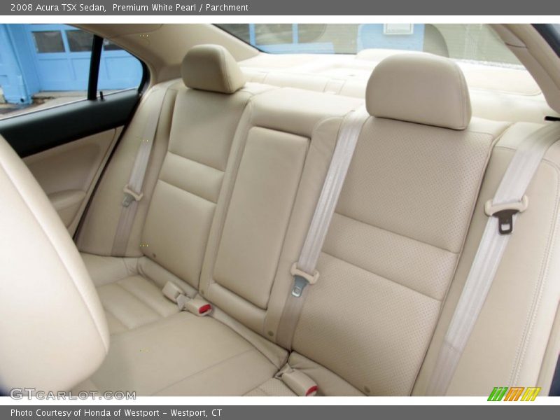 Premium White Pearl / Parchment 2008 Acura TSX Sedan