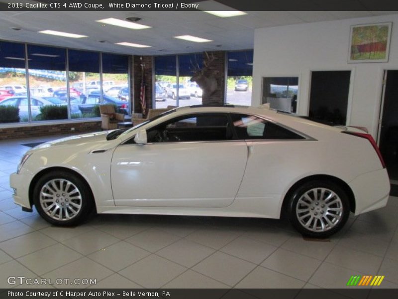 White Diamond Tricoat / Ebony 2013 Cadillac CTS 4 AWD Coupe