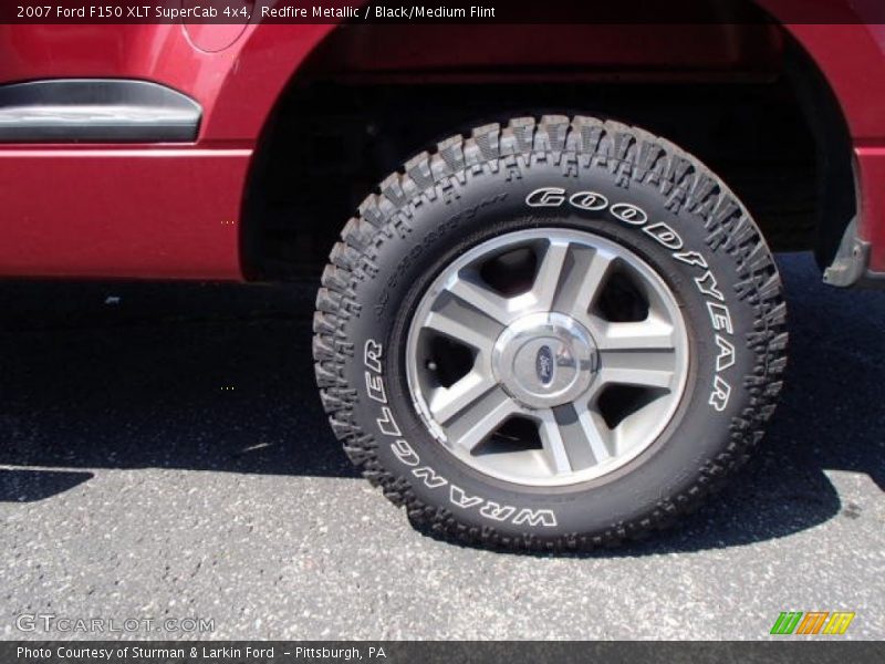 Redfire Metallic / Black/Medium Flint 2007 Ford F150 XLT SuperCab 4x4