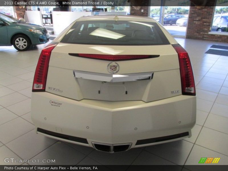 White Diamond Tricoat / Ebony 2013 Cadillac CTS 4 AWD Coupe