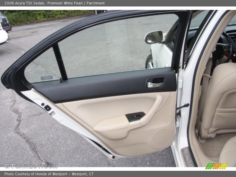 Premium White Pearl / Parchment 2008 Acura TSX Sedan