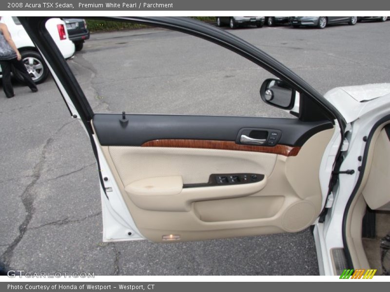 Premium White Pearl / Parchment 2008 Acura TSX Sedan
