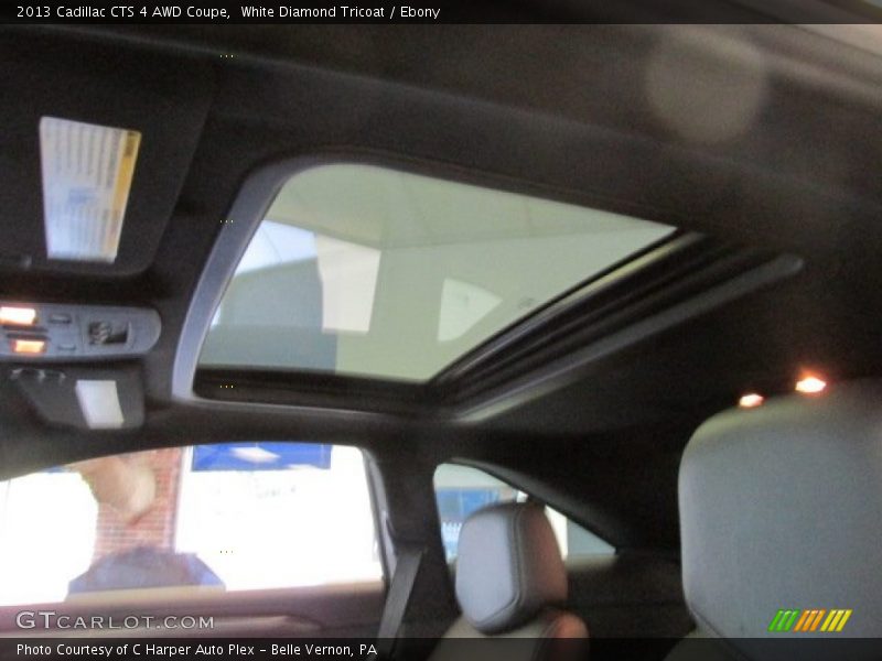 White Diamond Tricoat / Ebony 2013 Cadillac CTS 4 AWD Coupe