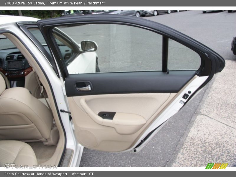 Premium White Pearl / Parchment 2008 Acura TSX Sedan